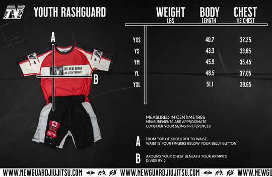 Youth Competition Team Rashguard - Red