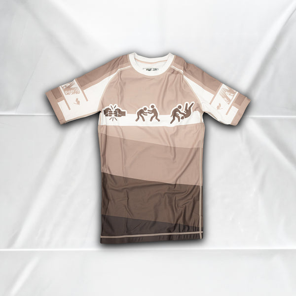 Belts Aren't Real Rashguard V1 - Brown - Front