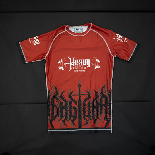 Heavy Lifting Rashguard - Crimson