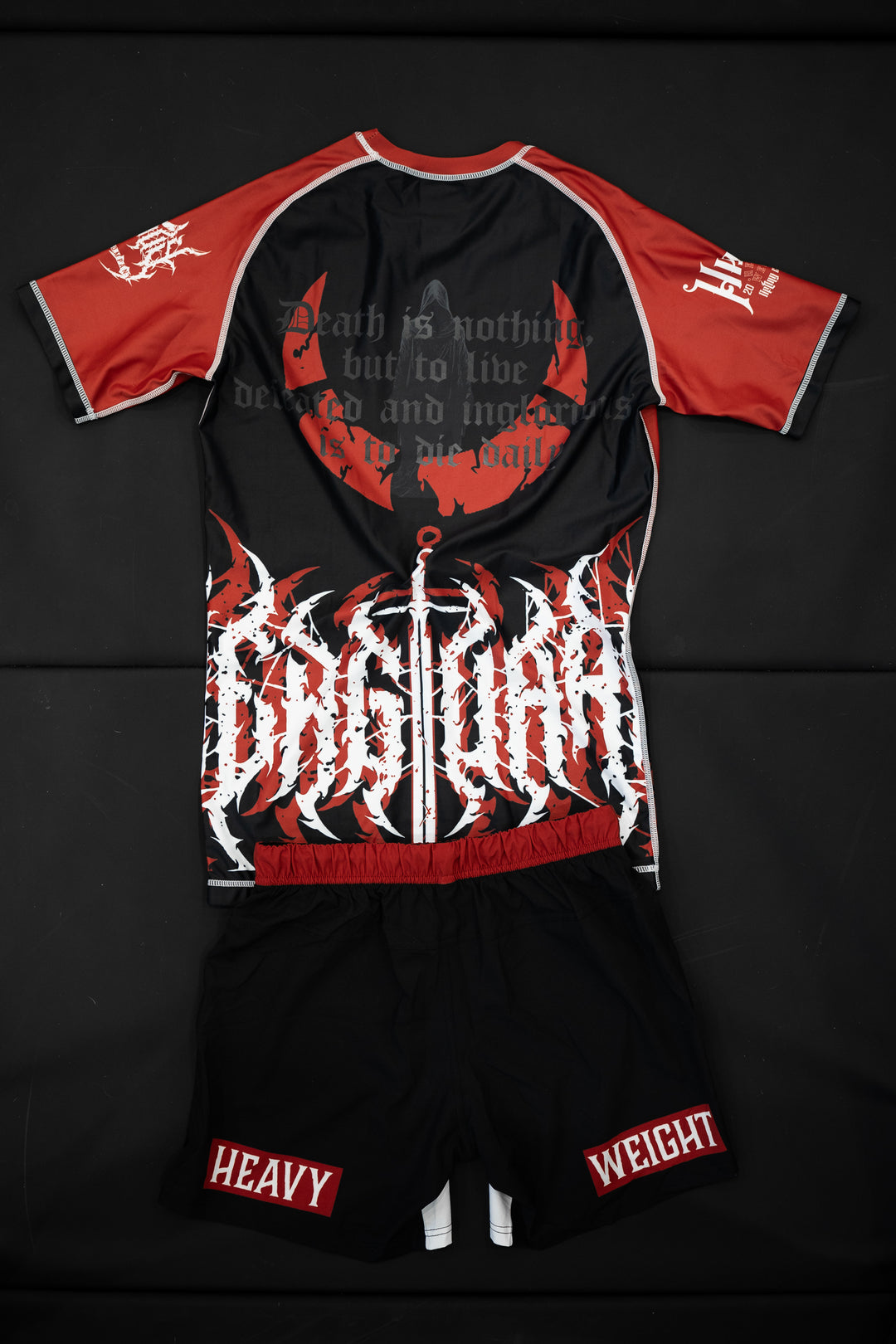 Heavy Lifting Rashguard - Crimson
