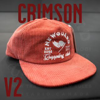 Corduroy Hat - Crimson