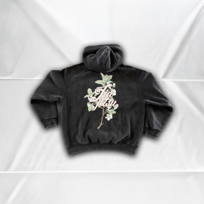 SUPER PLUSH HOODIE - FLORAL PIGMENT DYED
