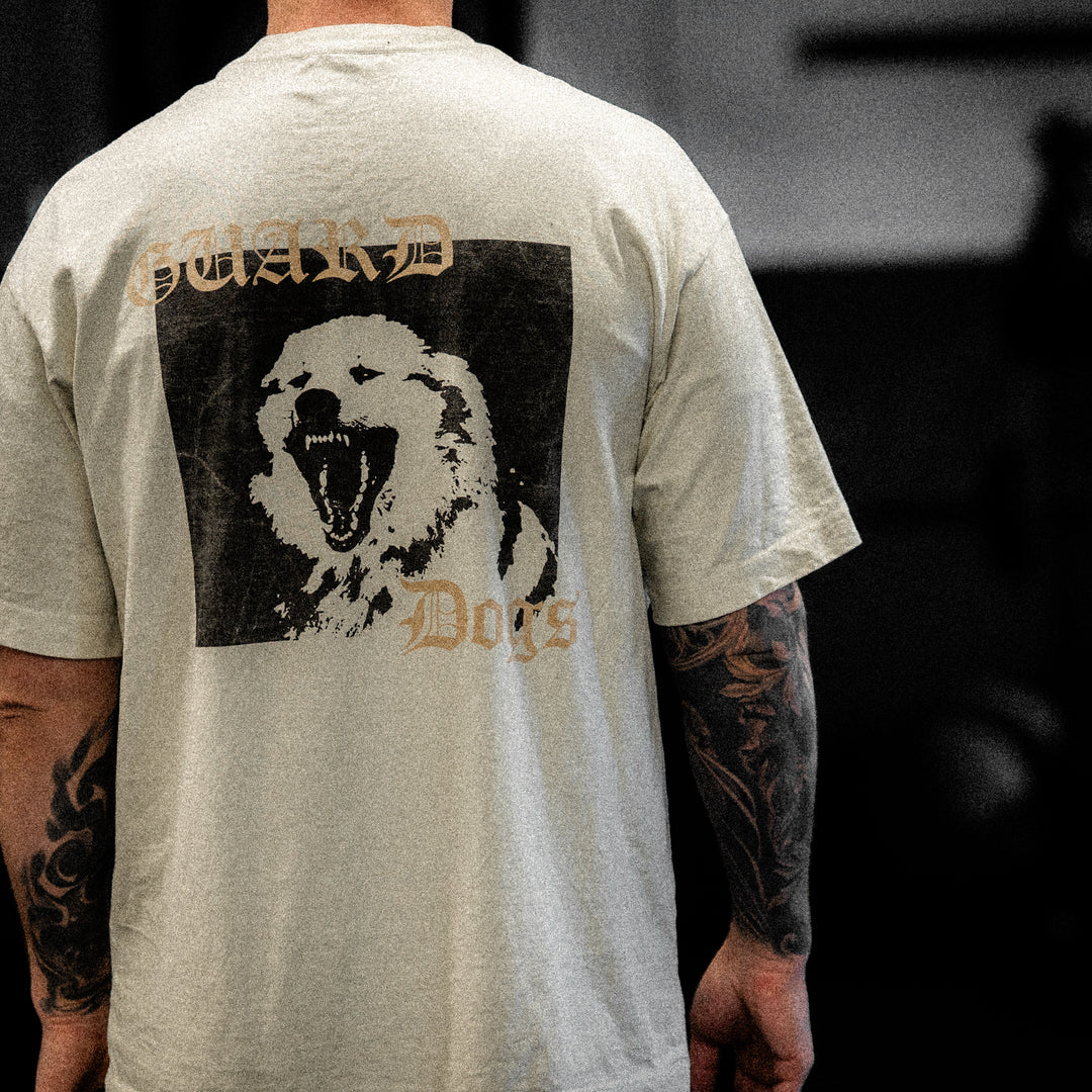 VINTAGE WASH T SHIRT - GUARD DOGS