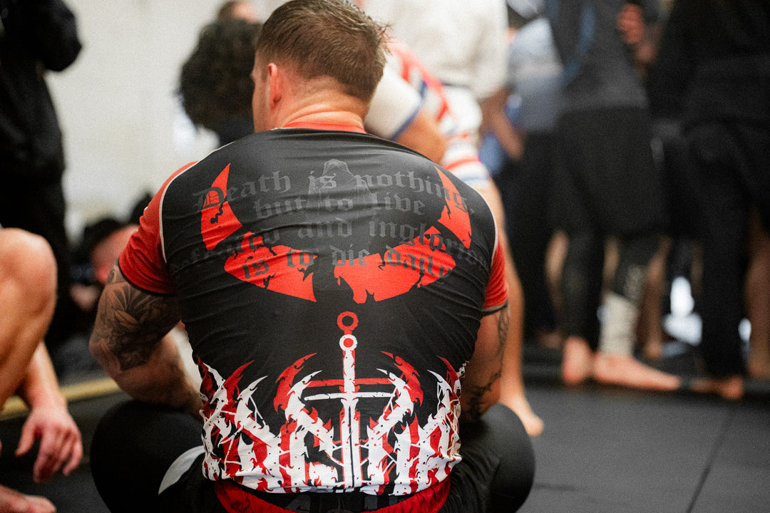 Heavy Lifting Rashguard - Crimson