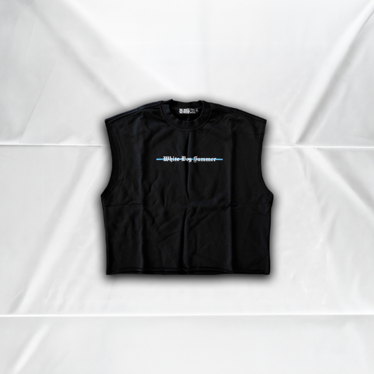 CUT &amp; CROPPED TANK - WHITE BOY SUMMER