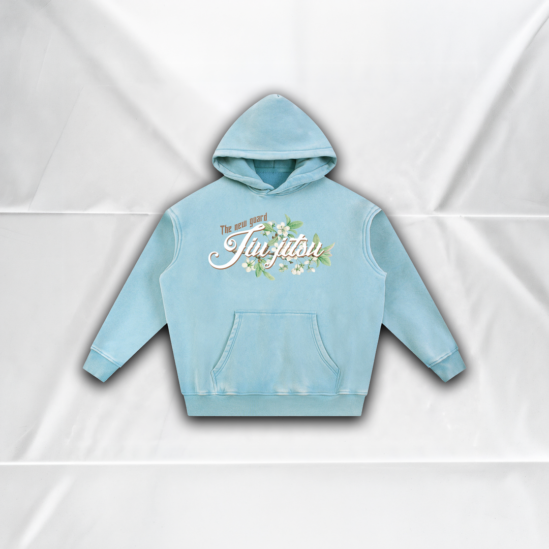 SUPER PLUSH HOODIE - FLORAL PIGMENT DYED