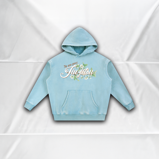 SUPER PLUSH HOODIE - FLORAL PIGMENT DYED