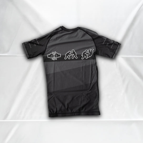 Belts Aren't Real Rashguard V1 - Black - Back