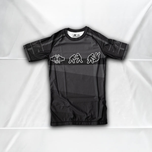 Belts Aren't Real Rashguard V1 - Black - Front