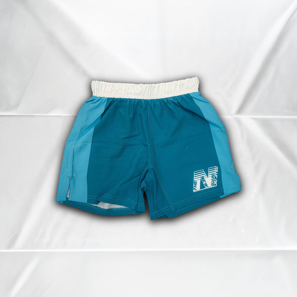 Belts Aren't Real Shorts V1 - Blue - Front