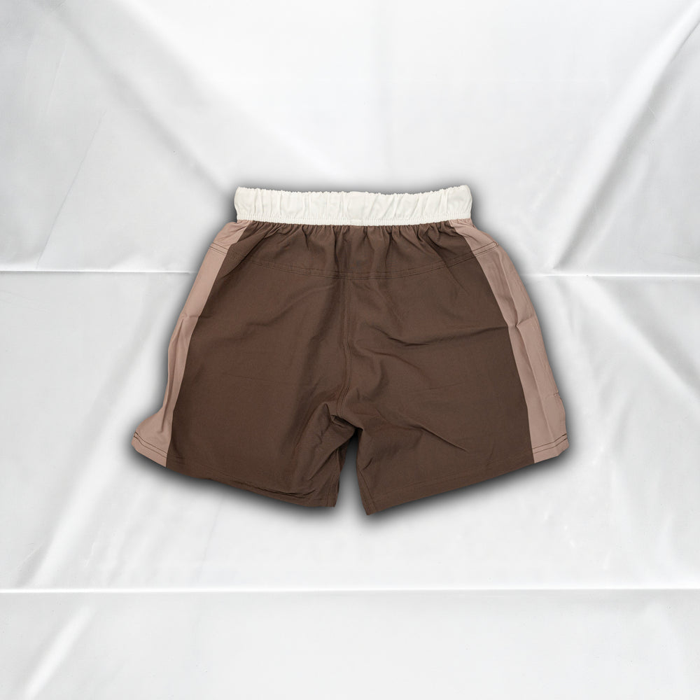 Belts Aren't Real Shorts V1 - Brown - Back