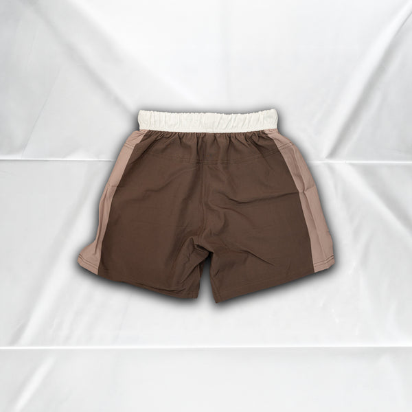 Belts Aren't Real Shorts V1 - Brown - Back