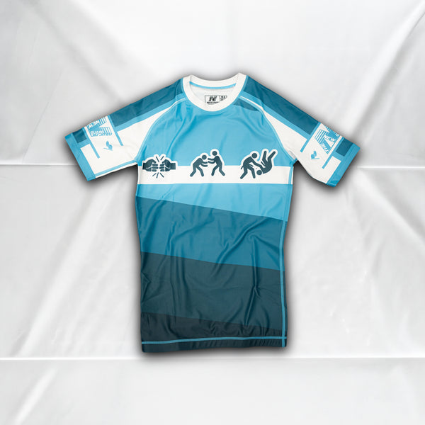 Belts Aren't Real Rashguard V1 - Blue - Front