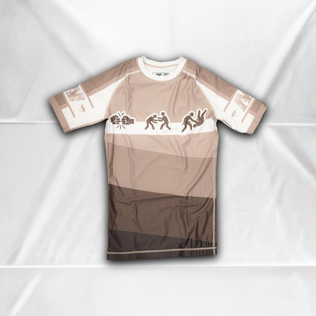 Belts Aren't Real Rashguard V1 - Brown - Front