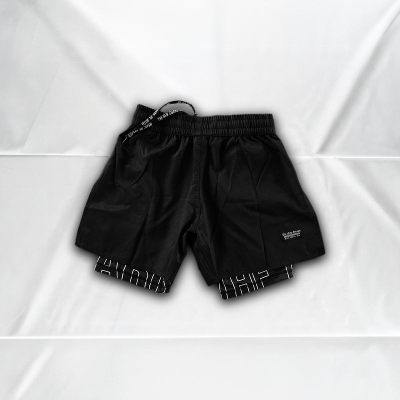 Unranked Grappling Shorts - Blackout - Back