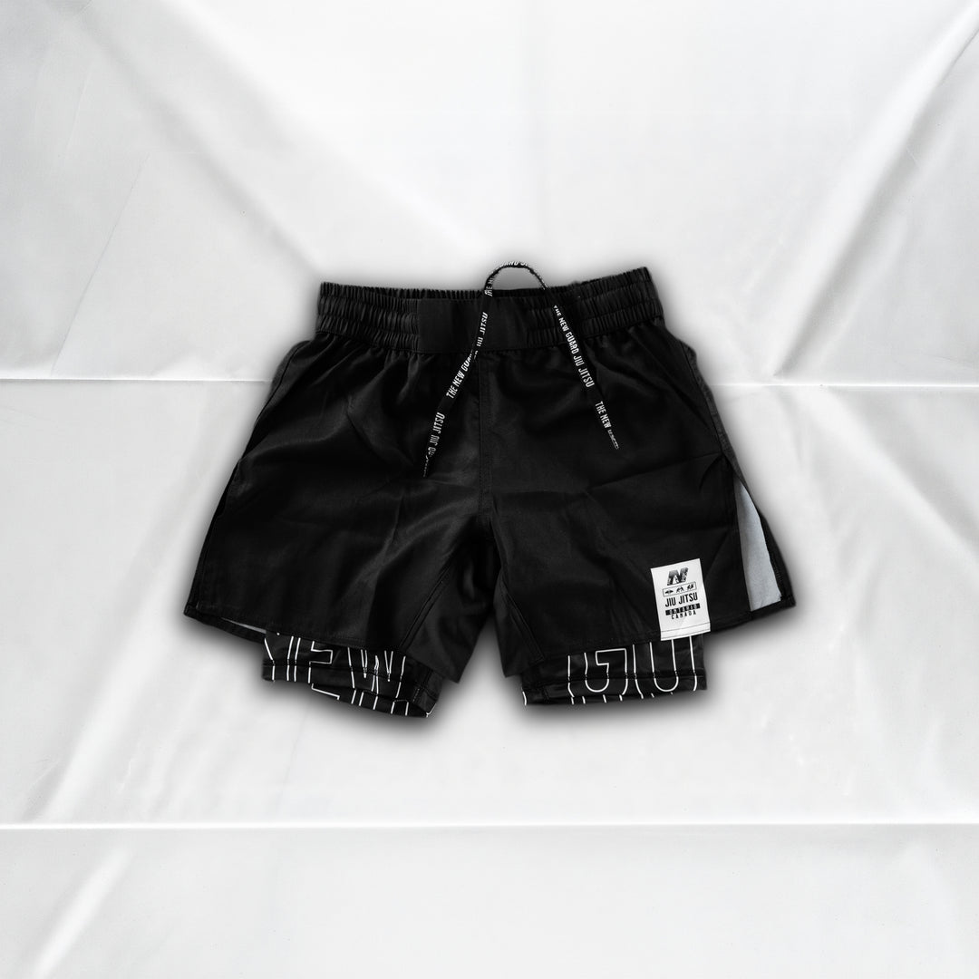 Unranked Grappling Shorts - Blackout - Front