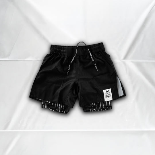 Unranked Grappling Shorts - Blackout - Front