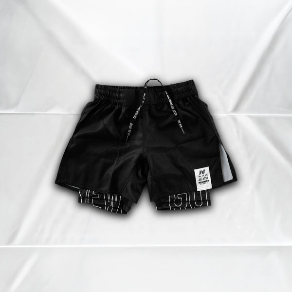 Unranked Grappling Shorts - Blackout - Front