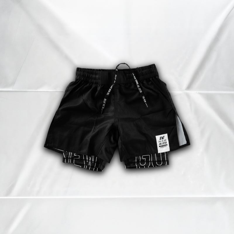 Unranked Grappling Shorts - Blackout - Front