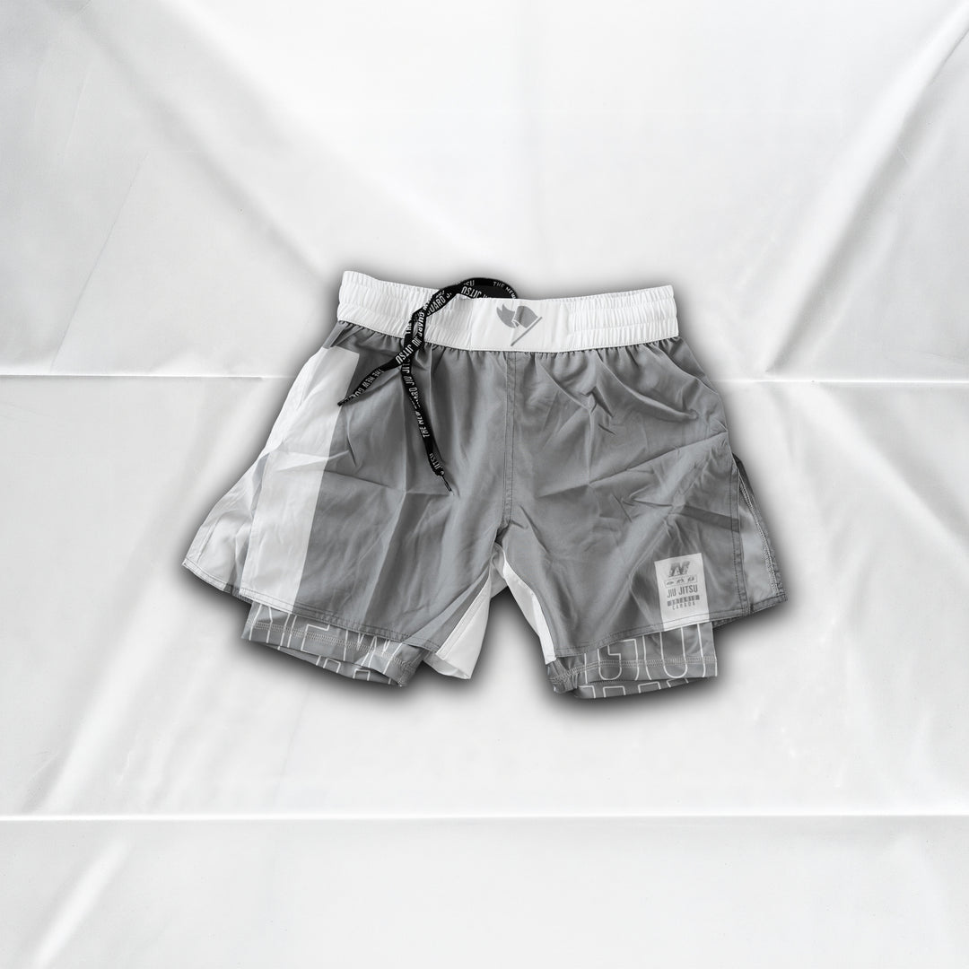 Unranked Grappling Shorts - Steel - Front