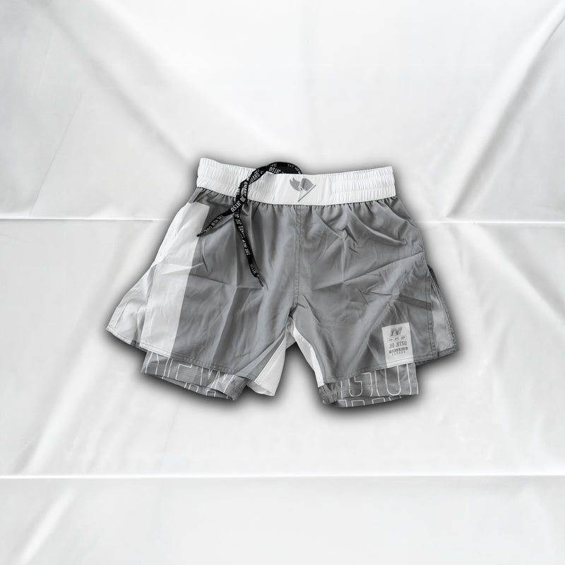 Unranked Grappling Shorts - Steel - Front